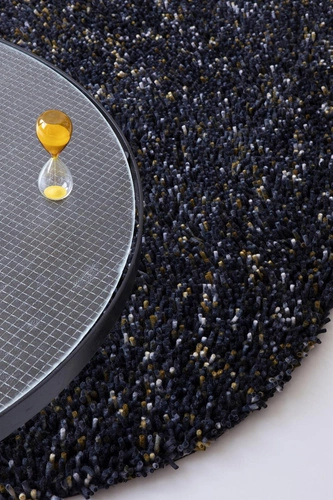 Vlněný shaggy koberec Shaggy Rocks tmavě modrý 200x300 moderní do obýváku Carpets&More