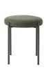 Čalouněná stolička Pulto olivová moderní do kuchyně a jídelny kovová 48 cm