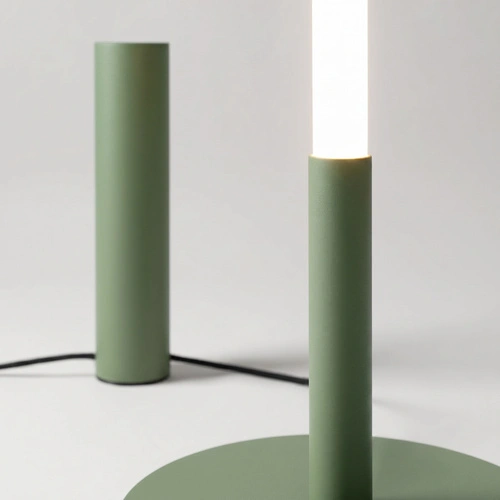 TRANG moderní LED stojací lampa do obývacího pokoje šalvějová 4000K