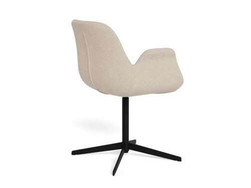 Křeslo Beth otočné do jídelny béžové čalouněné loft Actona