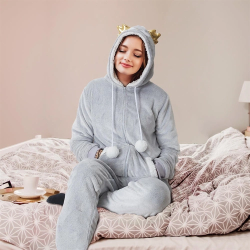 Onesie Owl šedý overal velikost S
