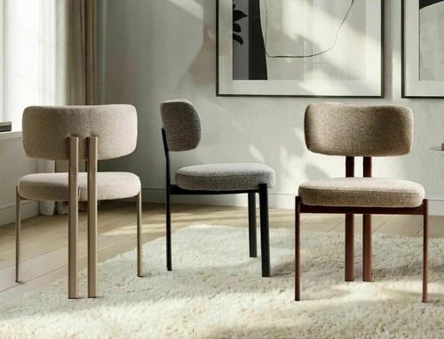 Jídelní čalouněná židle Montico Intesi v béžové kašmírové barvě do jídelny a obývacího pokoje