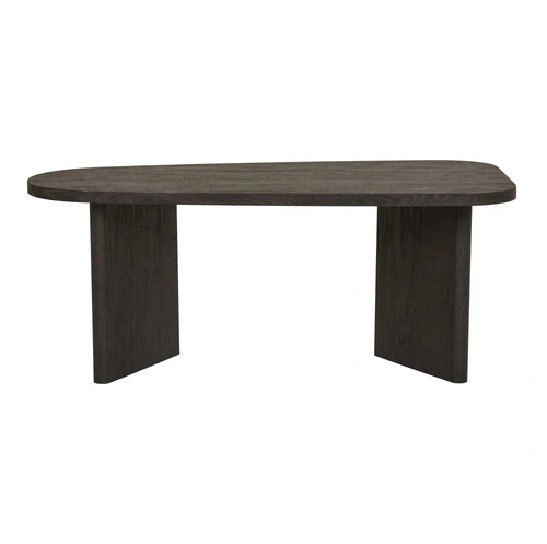 Konferenční stolek Melo 50x100 cm oválný hnědý moderní do obývacího pokoje