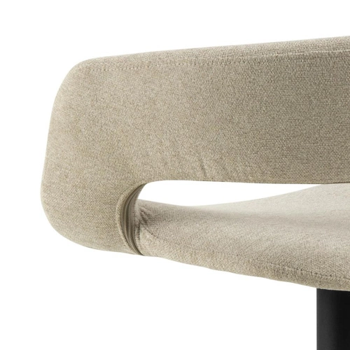 Barová židle Grace béžová čalouněná s opěrkou, výškově nastavitelná, moderní do kuchyně a k ostrůvku Actona