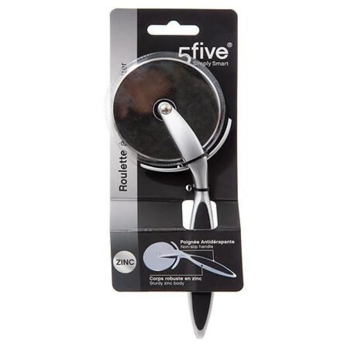 Nůž na pizzu z nerezové oceli s gumovou rukojetí