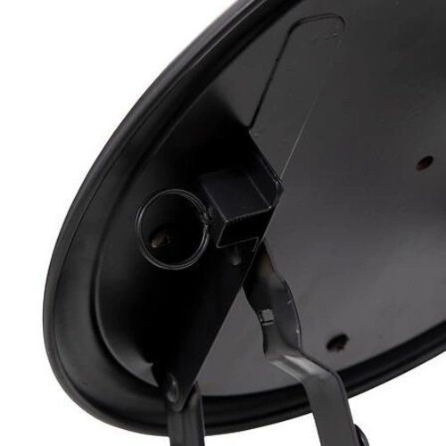 Skládací taburet PU černý sametový moderní kovový do kuchyně 5five simply smart