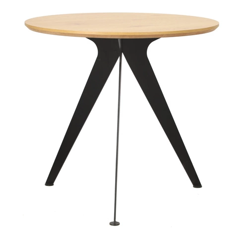 Kulatý stůl Lofty 80 černá/přírodní     Výprodej