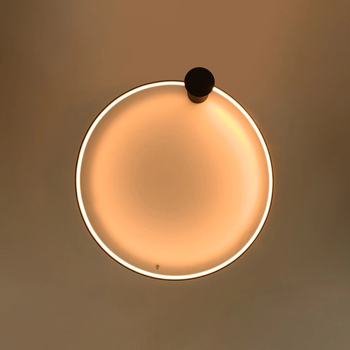 LED stropní svítidlo Rio 110 černé kulaté moderní do obýváku, kuchyně nebo jídelny