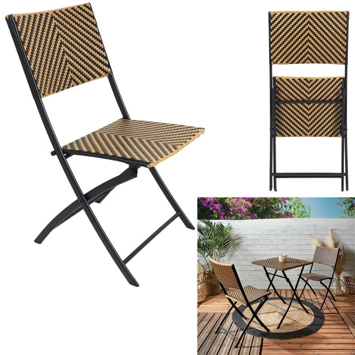 Kostkovaná skládací židle Marron