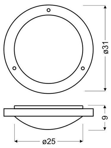 Stropní svítidlo stropní svítidlo Aquila 31 10W LED 6500K bílá IP44