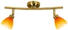 Moderní stropní svítidlo Kango zlaté dvoubodové do obýváku, kuchyně nebo nad stůl Candellux