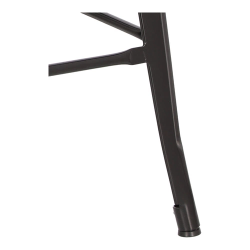 Barová židle Paris 66 cm černá kovová bez opěrky industriální k kuchyňskému ostrůvku inspirovaná Tolix