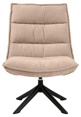 Otočná křesla Blizzard Actona do obýváku béžový sametový moderní pohodlný relaxační