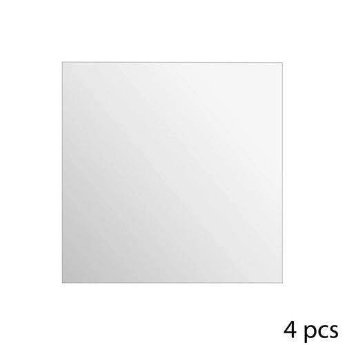 Sada 4 samolepicích čtvercových zrcadel 30x30 cm bez rámu do předsíně 5five