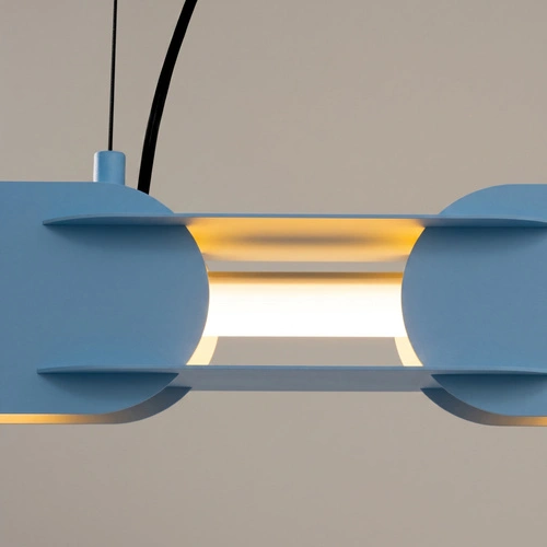 Závěsné LED svítidlo CHAIN 158 modré moderní do jídelny