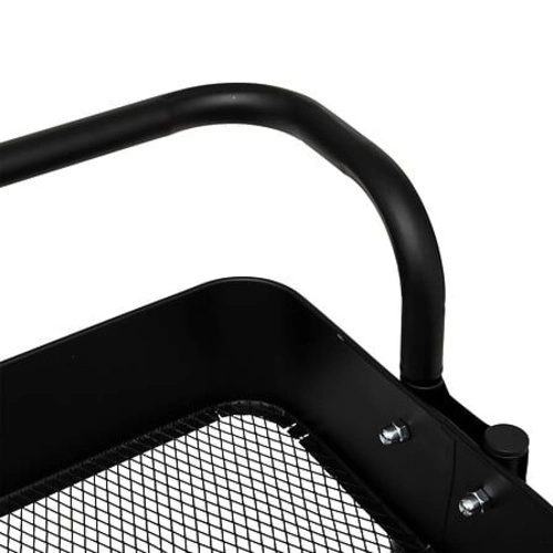 5five simply smart Black Edition kovový třípatrový vozík na kolečkách do kuchyně a koupelny