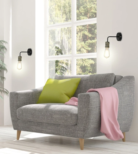 Nástěnné svítidlo Goldie 1x60W E27 černá+patina (s žárovkou 3030948)