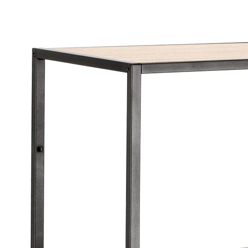 Regál do obýváku Oxford I moderní loftový na knihy 4 police dub a černý kov Intesi