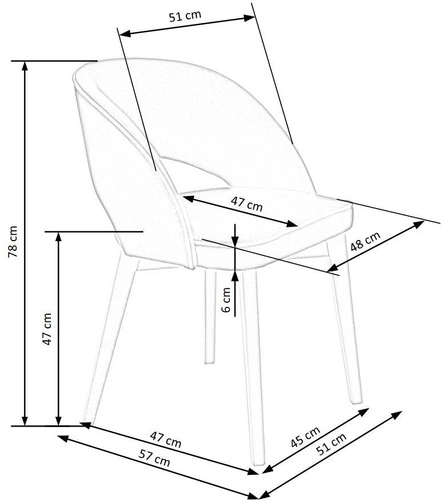 Čalouněná sametová jídelní židle Blanche skandinávská dub krémová s područkami