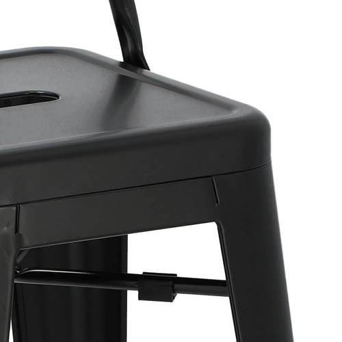 Barová židle Paris Back Short 75 cm kovová s opěrkou moderní do kuchyně na míru D2.DESIGN