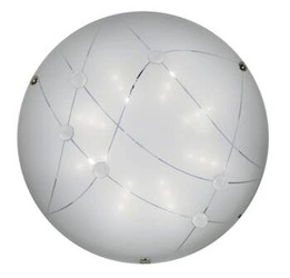 Moderní LED stropní svítidlo Duca 30 kulaté skleněné čiré do obývacího pokoje a ložnice