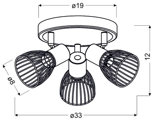 Stropní svítidlo Modo černý chrom moderní kovové do obýváku a kuchyně Candellux