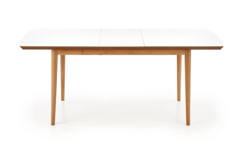 Rozkládací jídelní stůl Radley bílý mat dub lefkas moderní 140-185 cm Intesi