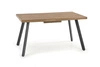 Rozkládací jídelní stůl Liner 160-220 cm loft ořech obdélníkový černé nohy Intesi