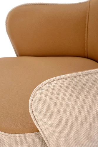 Otočná židle Connery Intesi čalouněná do jídelny a obýváku skandinávská s područkami