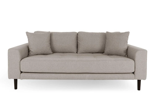 Pohovka Lido 2,5 tmavě béžová/černé nohy