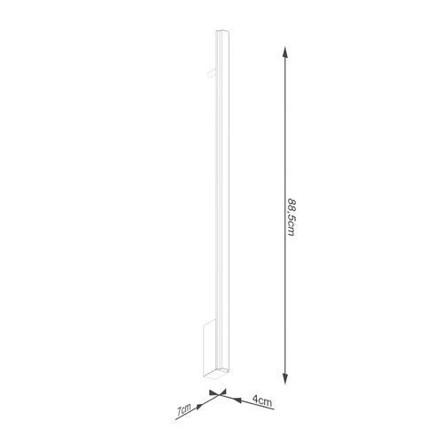 Nástěnné LED svítidlo LAGOM 90 zlaté moderní hliníkové do obýváku a ložnice Thoro