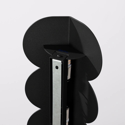 Nástěnná lampa BISCUIT černá moderní kovová do obýváku