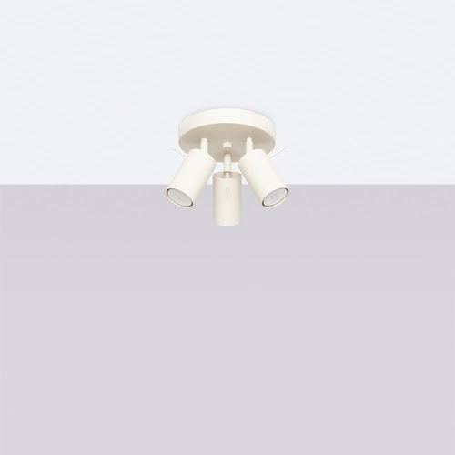 Stropní svítidlo RING 3P béžové moderní kovové do obýváku a ložnice nastavitelné