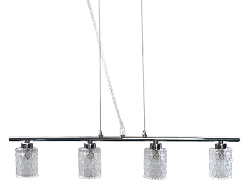 Závěsná lampa Berta # # 4x40W G9 chrom
