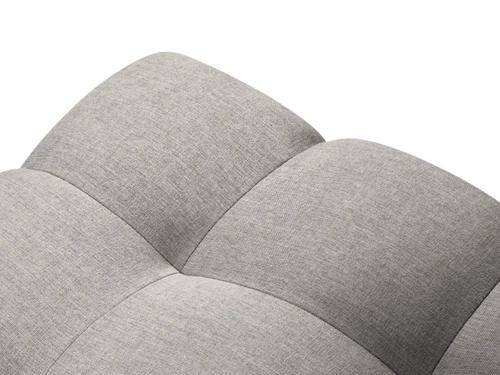 Šedý čalouněný čtvercový taburet Justin do obýváku a ložnice moderní 60x60