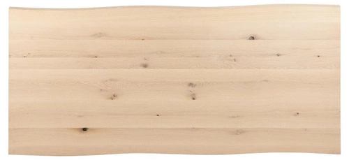 Jídelní stůl Malika 220x100 cm moderní bělený dub s černými nohami Actona