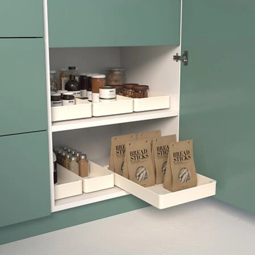 Výsuvný organizér do skříněk 26,9x40 cm béžový