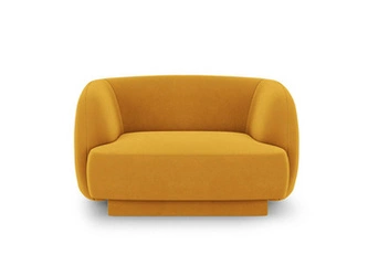 Křeslo Miley Yellow Velvet