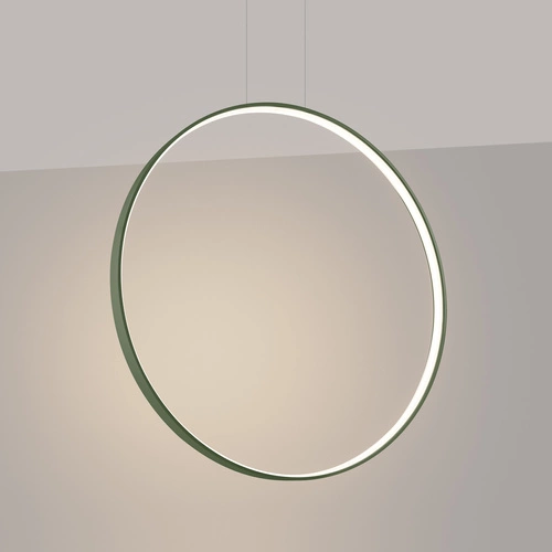 Závěsné LED svítidlo RIO 78 zelená olivová moderní do jídelny a obýváku s nastavitelnou výškou