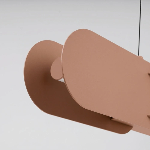 Závěsné LED svítidlo CHAIN 91 mocca moderní nad jídelní stůl