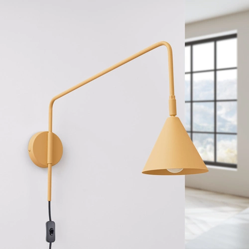 Nástěnné svítidlo NOX zlaté moderní kovové do ložnice a obýváku SOLLUX LIGHTING 61 cm
