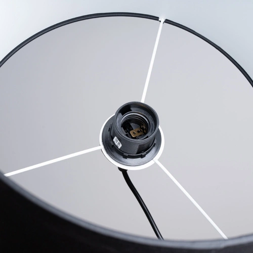 Závěsné černé svítidlo NOVA 30 minimalistické textilní do obýváku s nastavitelnou výškou