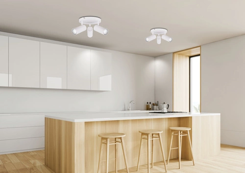 Stropní svítidlo Colly bílá moderní kulatá do obýváku a ložnice 3xGU10 37cm