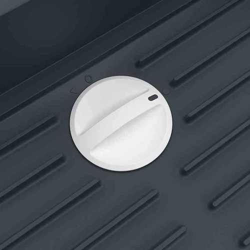 Odkapávač na nádobí Joseph Joseph Extend skládací šedý s odtokem a zásobníkem na příbory na pracovní desku