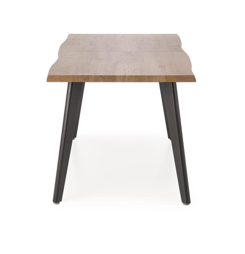 Rozkládací jídelní stůl Sonik 2 dub přírodní černé nohy moderní 150–210 cm Intesi