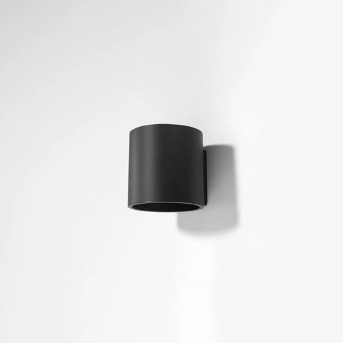 Nástěnné svítidlo ORBIS černé moderní hliníkové do obývacího pokoje a ložnice Sollux Lighting
