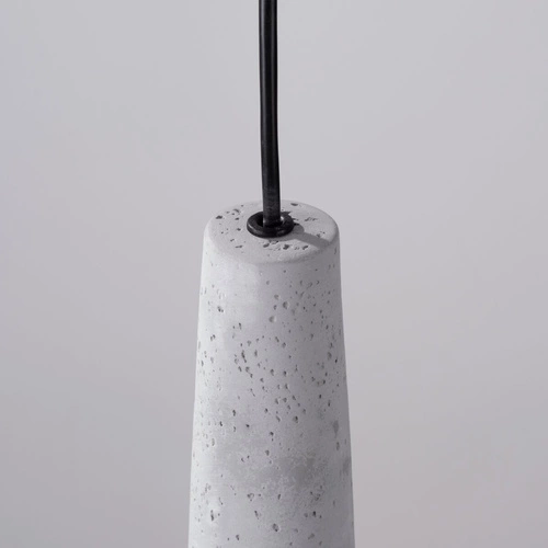 Betonové závěsné svítidlo ELECTRA šedé loftové do obýváku a kuchyně nad ostrůvek 125 cm