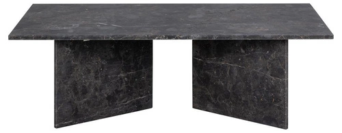 Mramorový konferenční stolek Vega obdélníkový hnědý moderní do obýváku Actona 140x70 cm