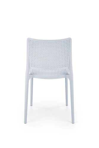 Zahradní židle Sylie Intesi modrá z polypropylenu, stohovatelná, moderní do zahrady