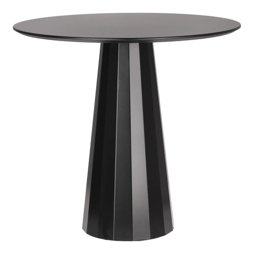 Kulatý jídelní stůl Florero 80 cm černý moderní na jedné noze do jídelny a obýváku
